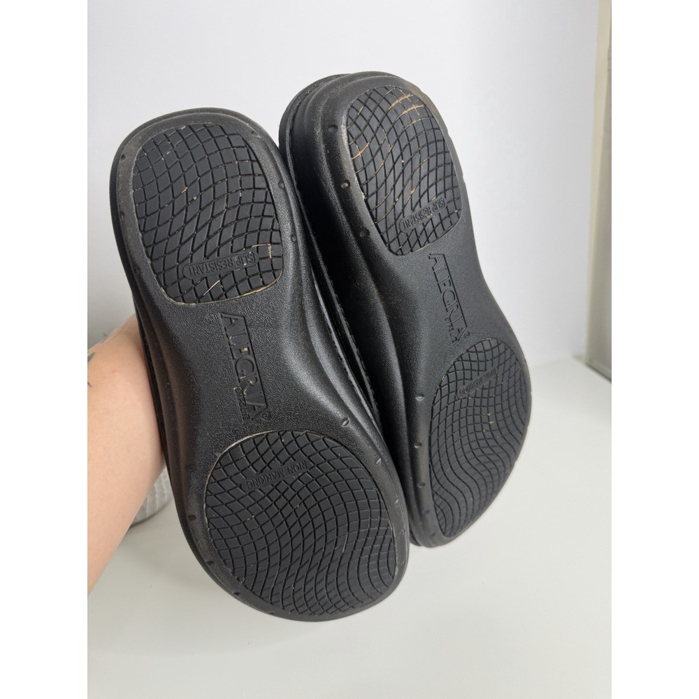 Alegria Shoes Schuster Slip On Moc Loafer Black Leather Mens US 10 EU 44 - Picture 6 of 11